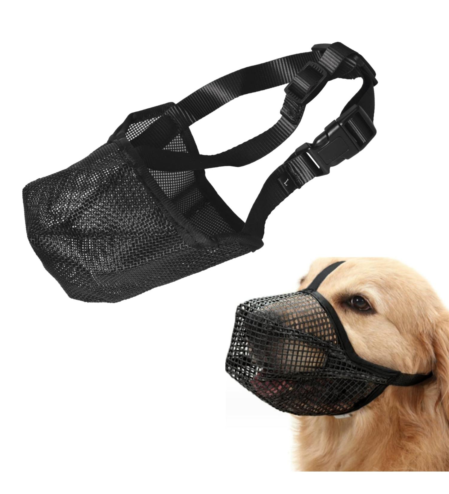 Professional Breathable Adjustable Dog Muzzle for Large & Medium Dogs | Prevent Bites Chewing & Barking - International Shipping - Buy Online on GoSupps.com