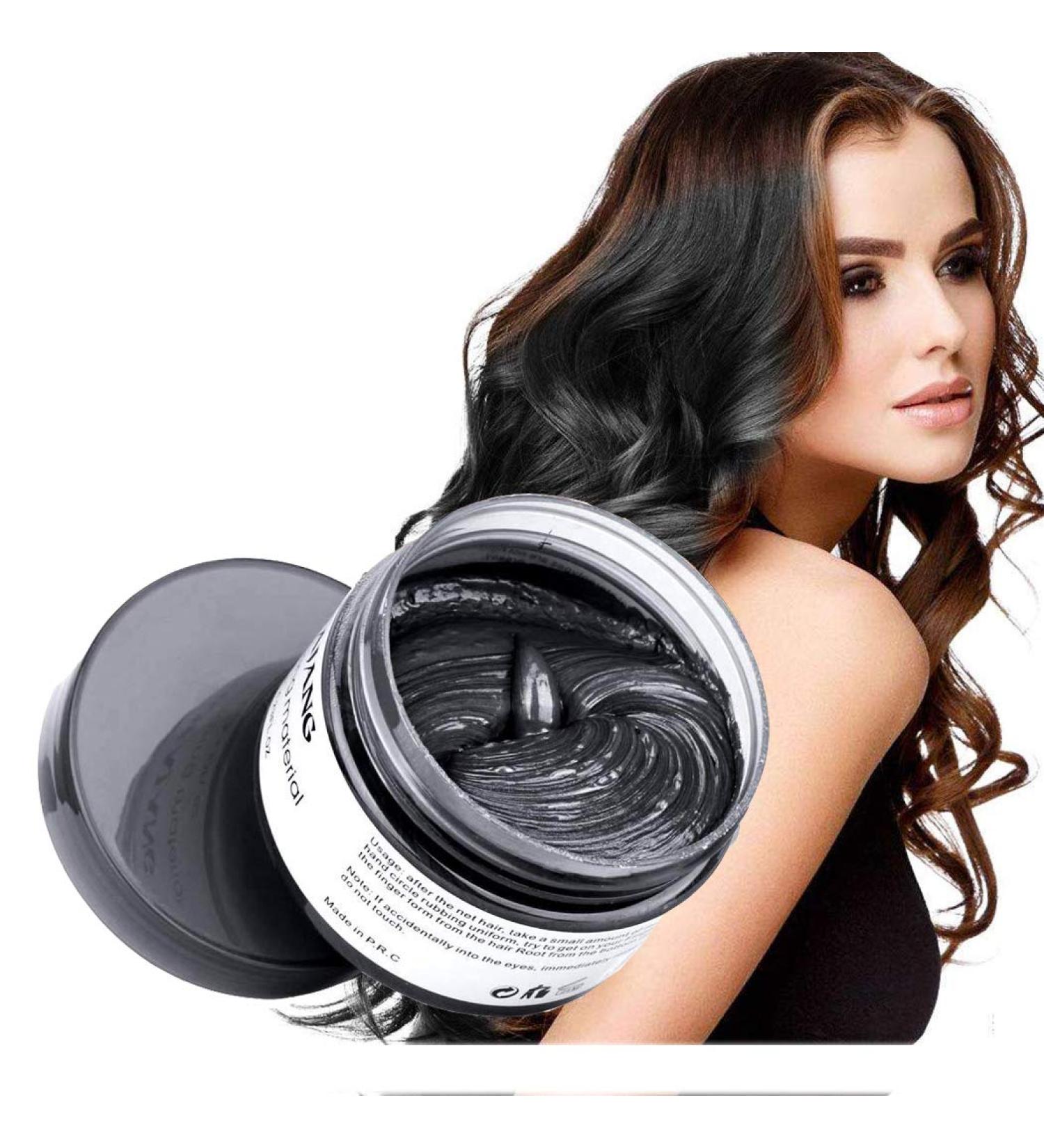 Temporary Hair Wax Color - Ochilima Black Styling Cream for Men & Women | 120g Washable Natural Hair Dye - Buy Online on GoSupps.com