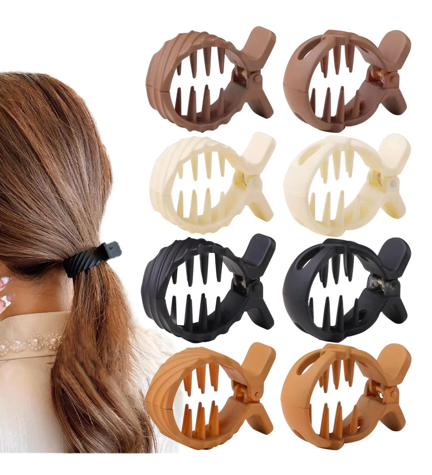 8 PCS Matte Ponytail Buckle Hair Clips for High Ponytails - Non-slip Hair Accessories for Women with Thick Long Hair - Buy Online on GoSupps.com
