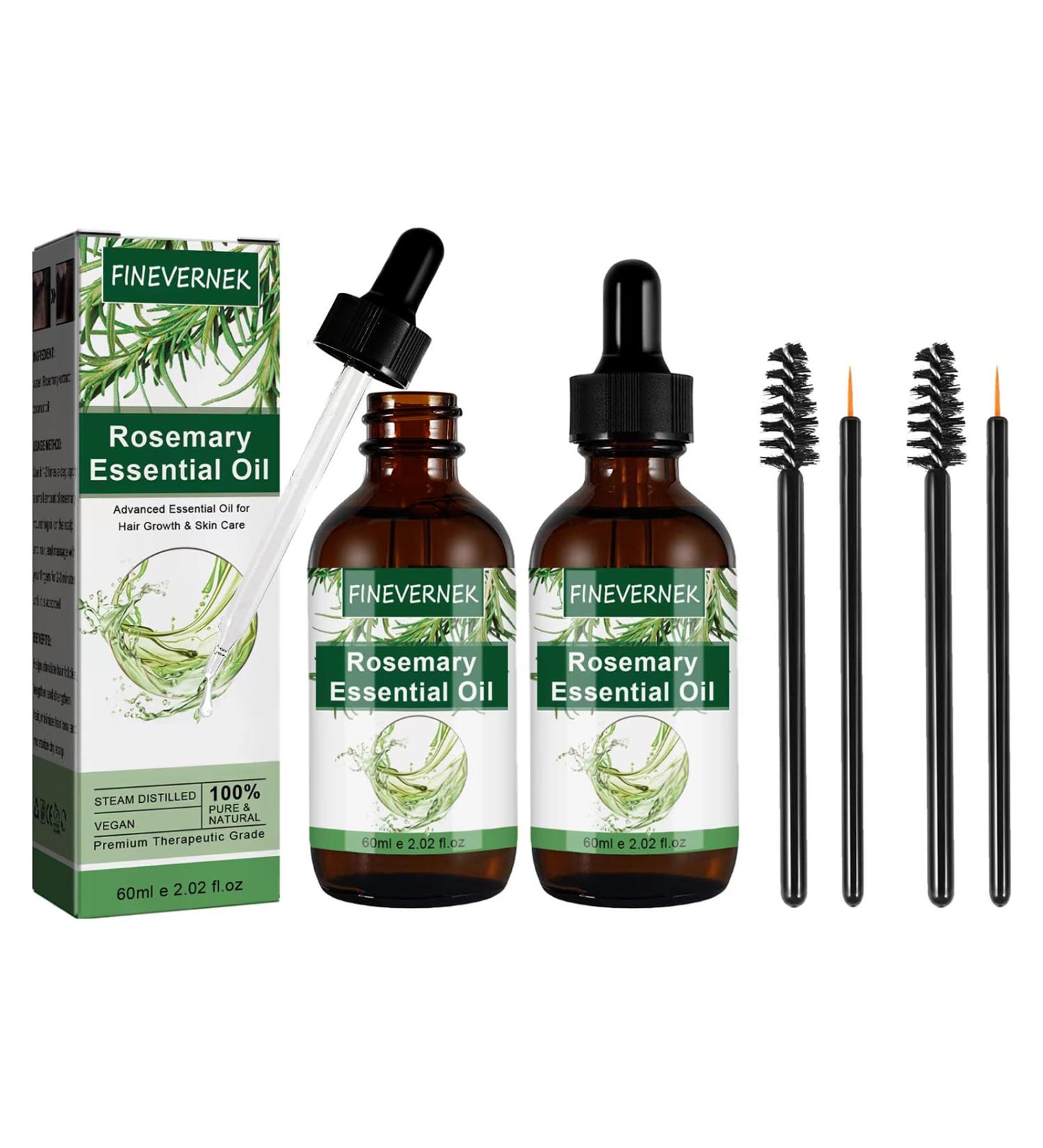 FINEVERNEK Rosemary Oil Hair Essential Rosemary Oil for Scalp and Hair Rosemary Oil Hair Bio the growth of hair eyebrows and eyelashes Stimulates hair growth nourishes the scalp 120ml - Buy Online on GoSupps.com