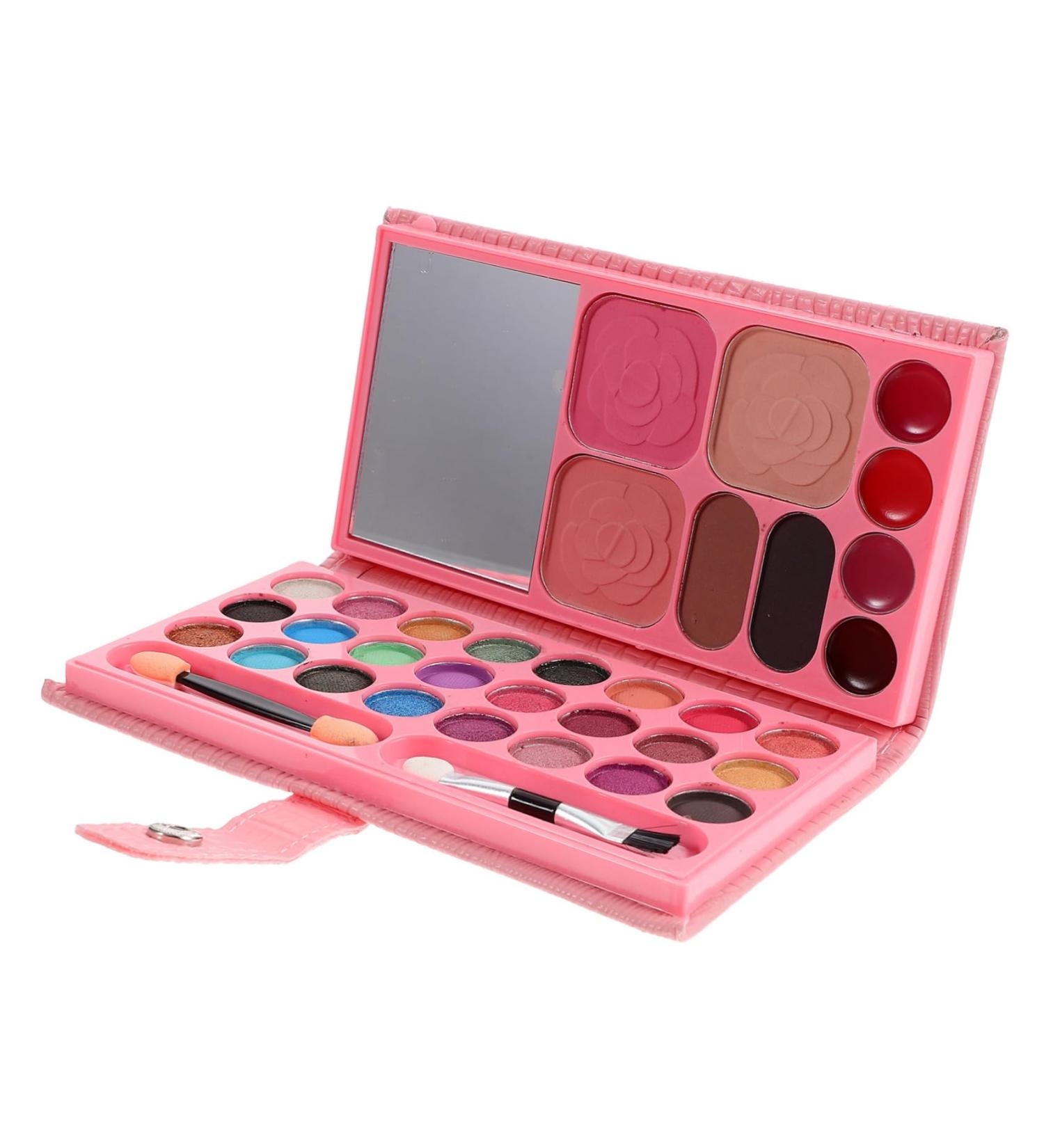 FOMIYES 6pcs 33 Makeup Palette Eyeshadow Toys for Baby Makeup Bag Pink Girls Eye Shadow Set Child Folding - Buy Online on GoSupps.com