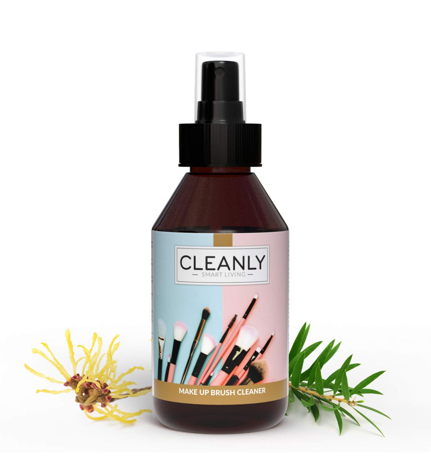 Brush cleaner Cleanly Makeup brush cleaner | Professional make up kit | Disinfectant spray tea tree oil 250ml | Alternative to silicone makeup sponge - Buy Online on GoSupps.com