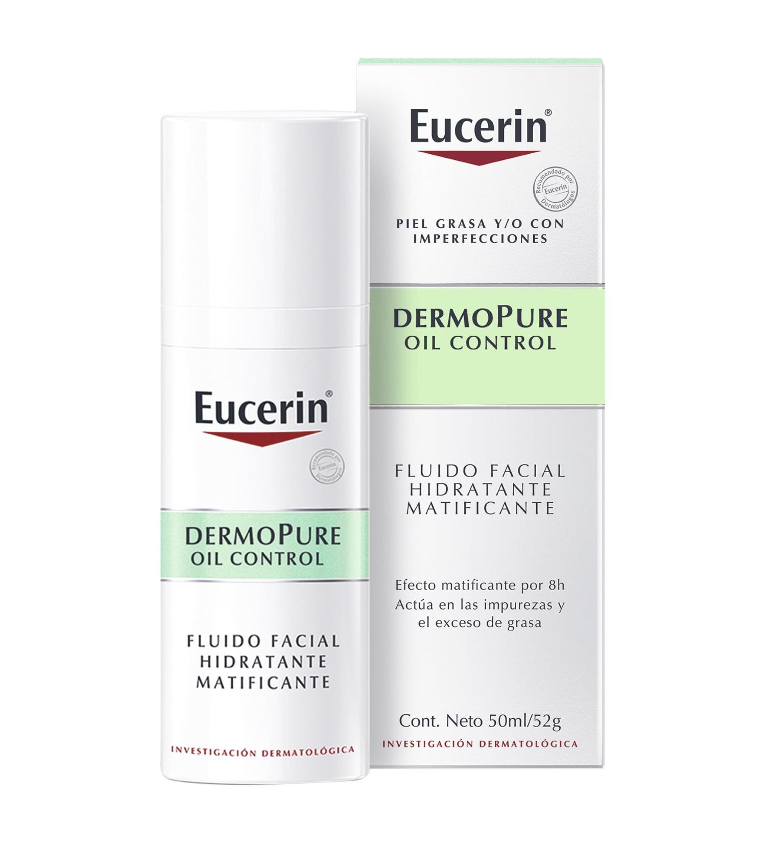 Eucerin Dermopure Oil Control Matifying And Moisturizing Fluid 50ml - Buy Online on GoSupps.com
