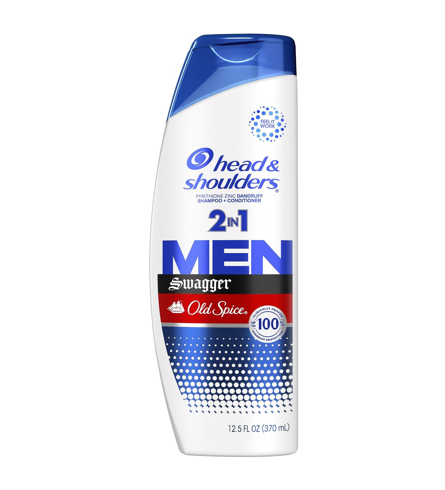 Head and Shoulders Men's 2-in-1 Dandruff Shampoo & Conditioner - Anti-Dandruff Treatment Old Spice Swagger Paraben Free 12.5 oz - Fast International Shipping - Buy Online on GoSupps.com