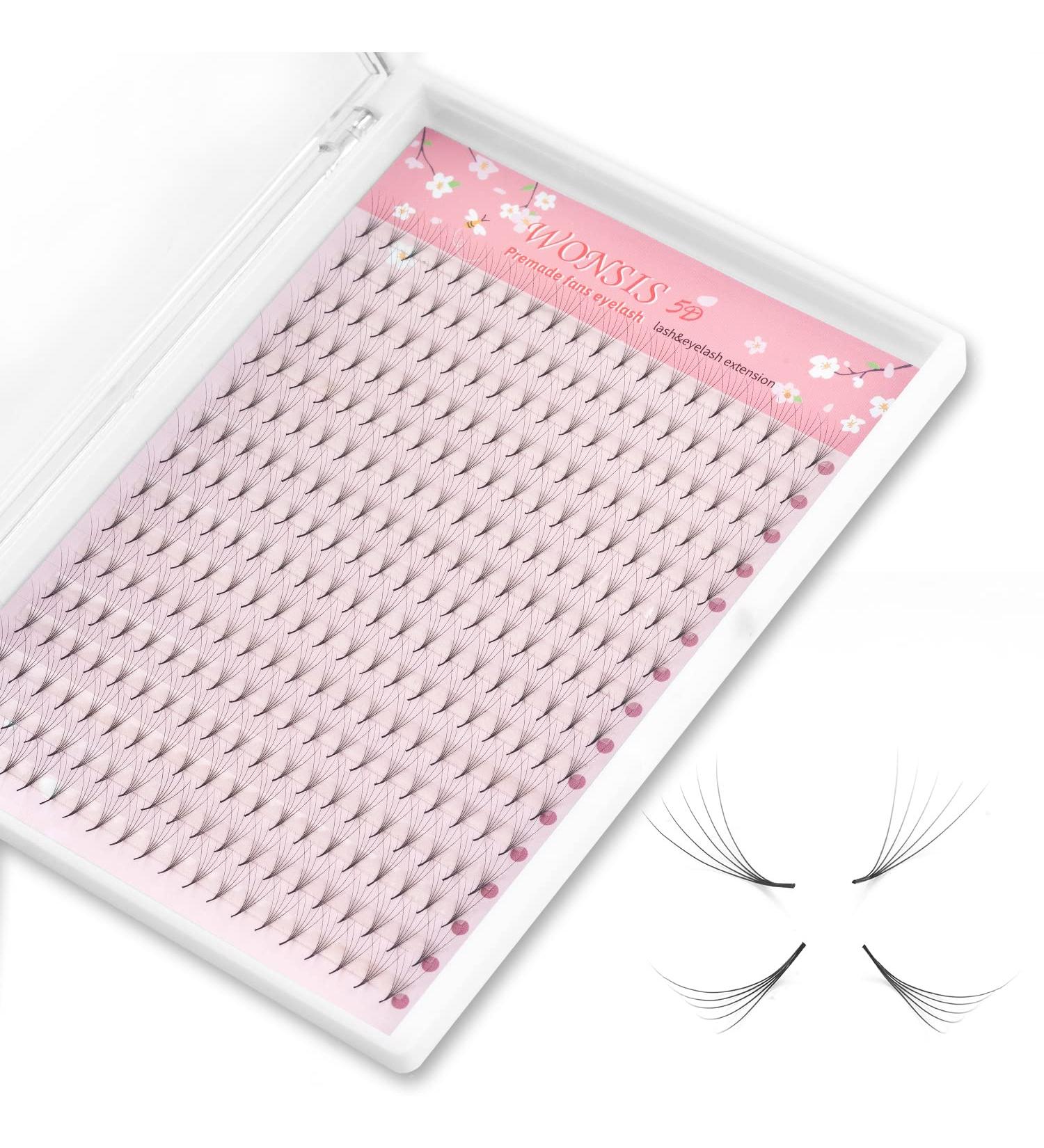 5D Short Stem Premade Volume Lash Extensions - C Curl - 0.07mm - 10mm - Buy Online on GoSupps.com