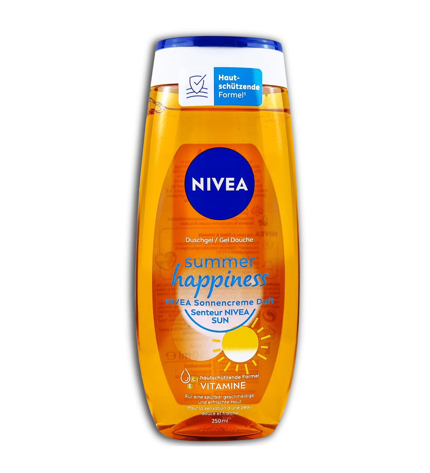 NIVEA NIVEA Sun Welcome Sunshine Care Shower Bottles 2 x 250 ml (Pack of 2)