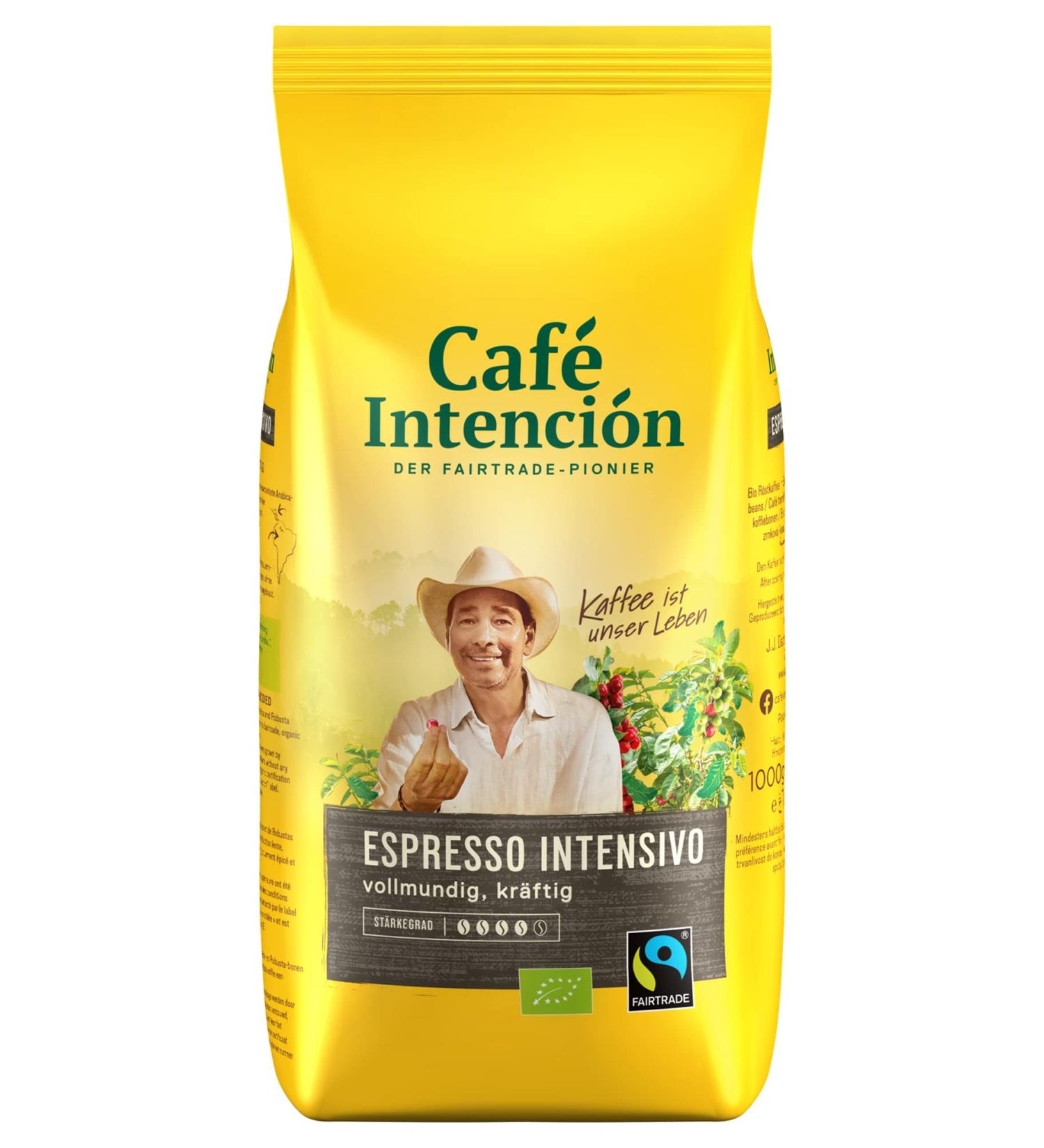 Caf Intenci n Intenci n Espresso Coffee Beans 1000g (Pack of 4)