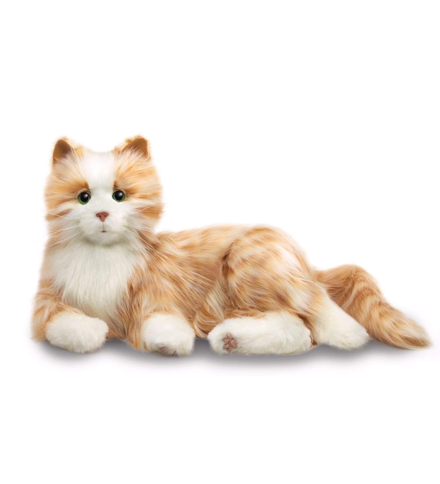 Joy for All Orange Tabby Cat - Realistic Interactive Companion for Cat Lovers | Shop Internationally - Buy Online on GoSupps.com