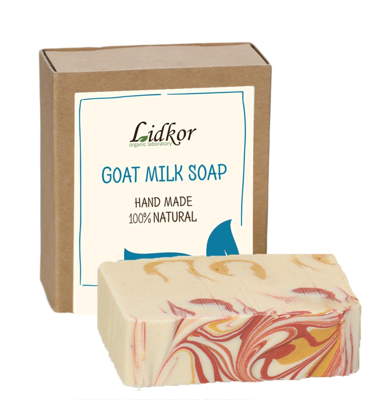  Lidkor Goat Milk Soap Handmade Soothing Effect 100g - Buy Online on GoSupps.com