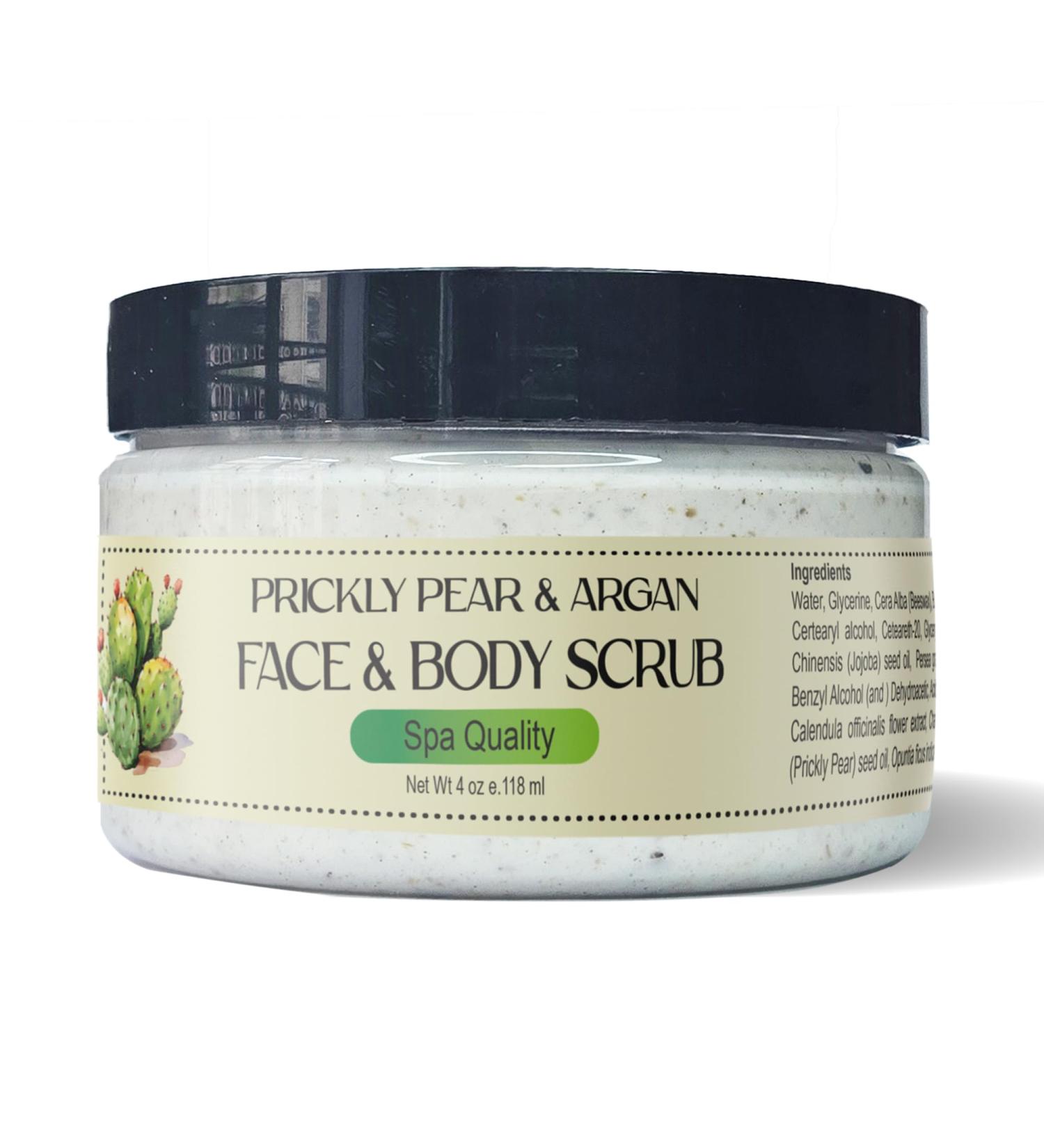 Zakia's Prickly Pear & Argan Oil Honey Scrub - 4 oz Jar for Face & Body | International Shipping Available - Buy Online on GoSupps.com