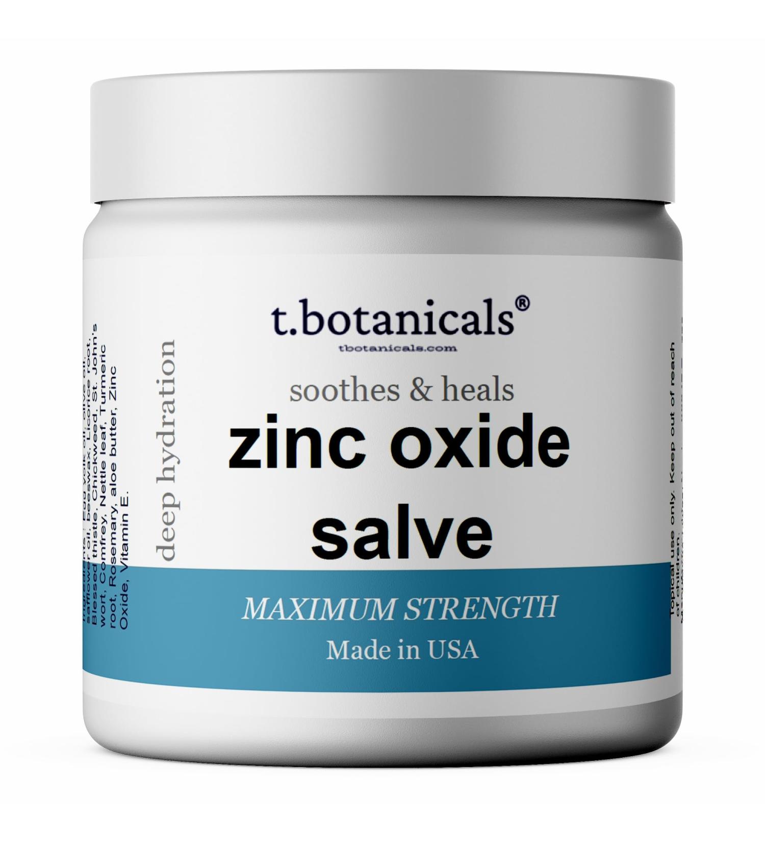 TSW Zinc Balm - Natural Zinc Oxide Salve for Soothing Relief | Made in USA | 2 oz Ointment - Buy Online on GoSupps.com