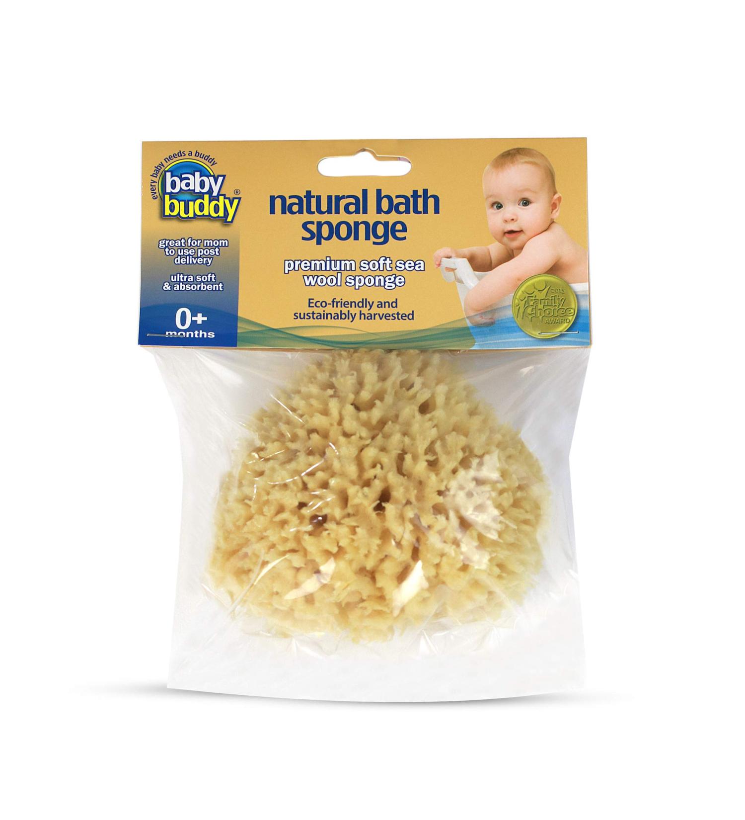 Baby Buddy Natural Wool Sea Sponge - Hypoallergenic Bath Sponge for Tender Skin - 4.5in, Brown - 1 Count - Buy Online on GoSupps.com