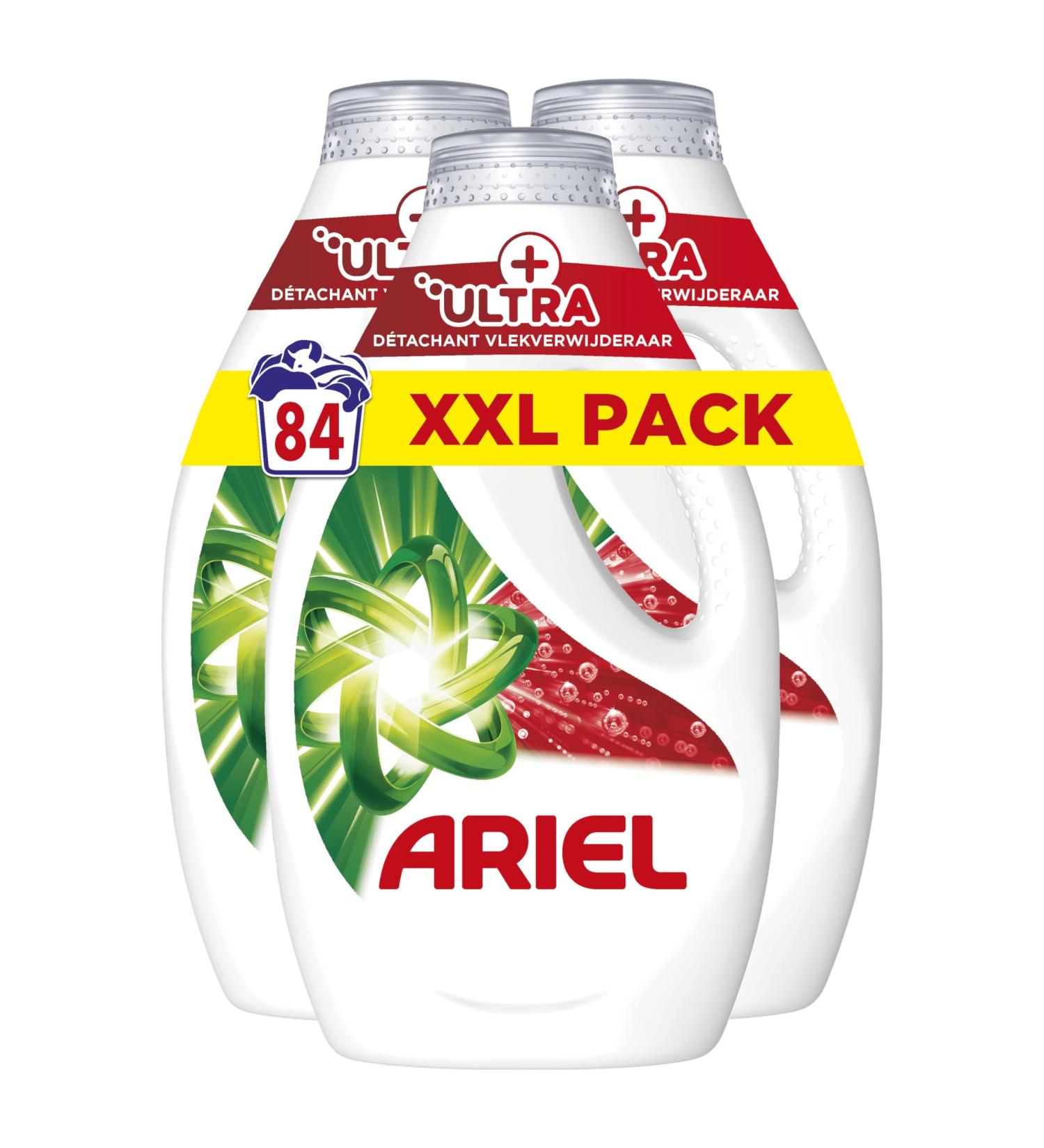 Ariel Liquid Detergent 84 Washes +Ultra Stain Remover Removes Inlaid Stains Even After 7 Days Made in France - Buy Online on GoSupps.com
