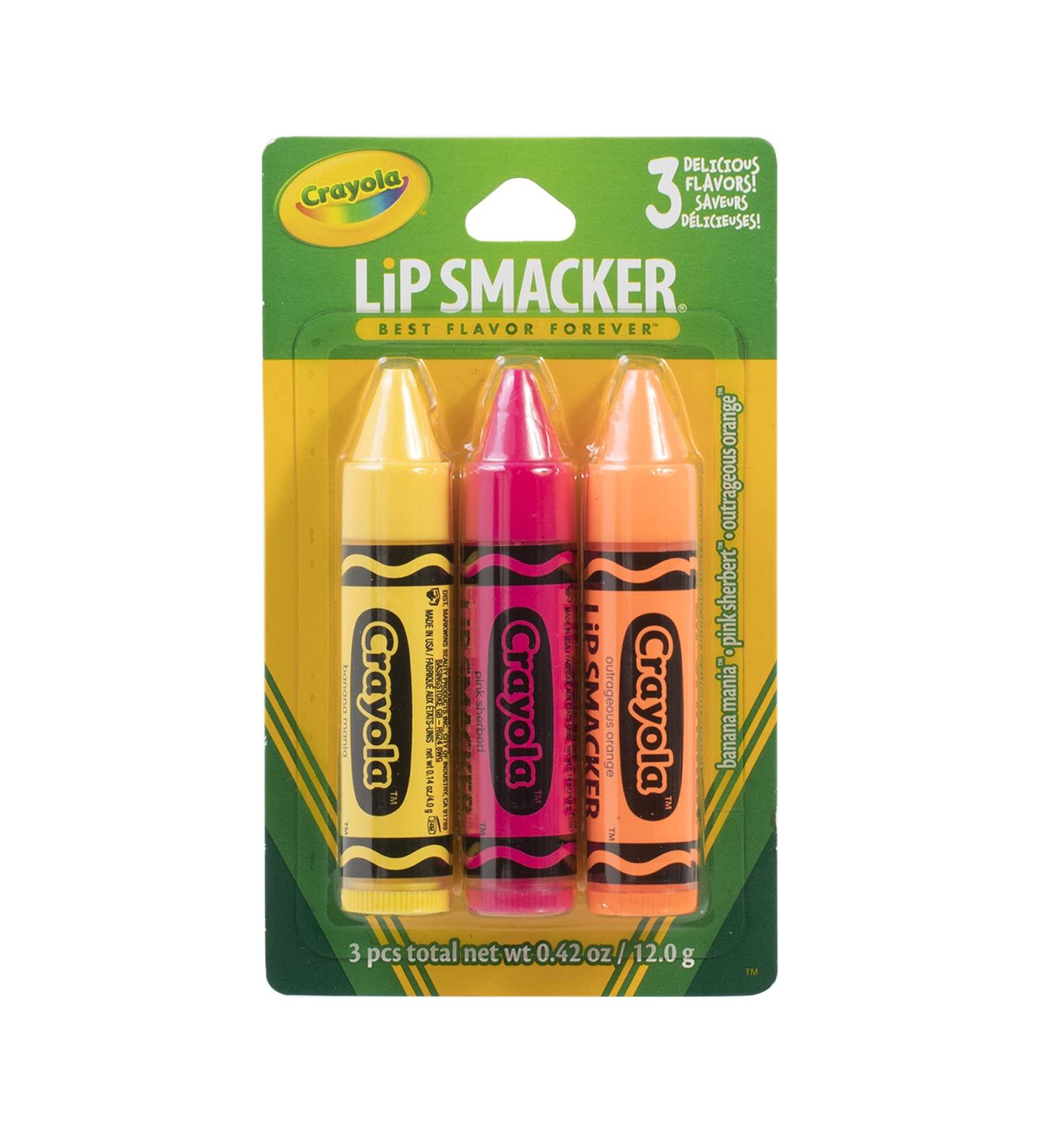 Buy Lip Smacker Crayola Lip Balm Trio Pack - 3 Flavors, 0.14 oz Each - Buy Online on GoSupps.com