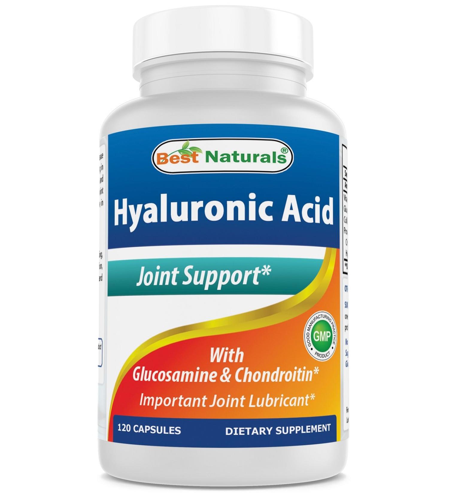 Best Naturals Hyaluronic Acid 100mg Capsules - 120 Count - Joint Support & Skin Health - Buy Online on GoSupps.com