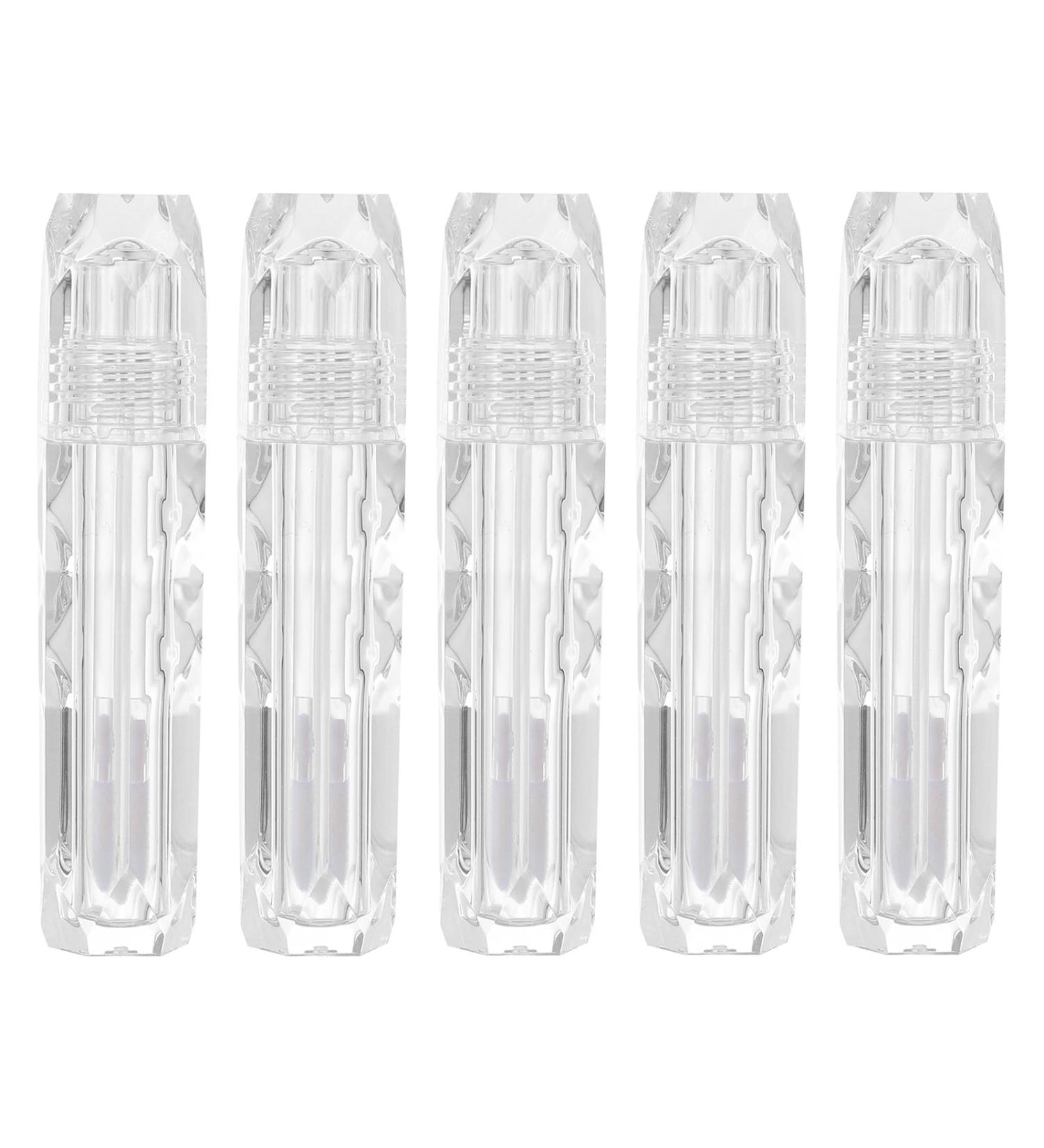 Lot de 5 Tubes Transparents Vides pour Brillant L vres Mini Contenant de Rouge L vres Rechargeable Flacon Compact sans Fuite pour DIY Maquillage et Voyage - Buy Online on GoSupps.com