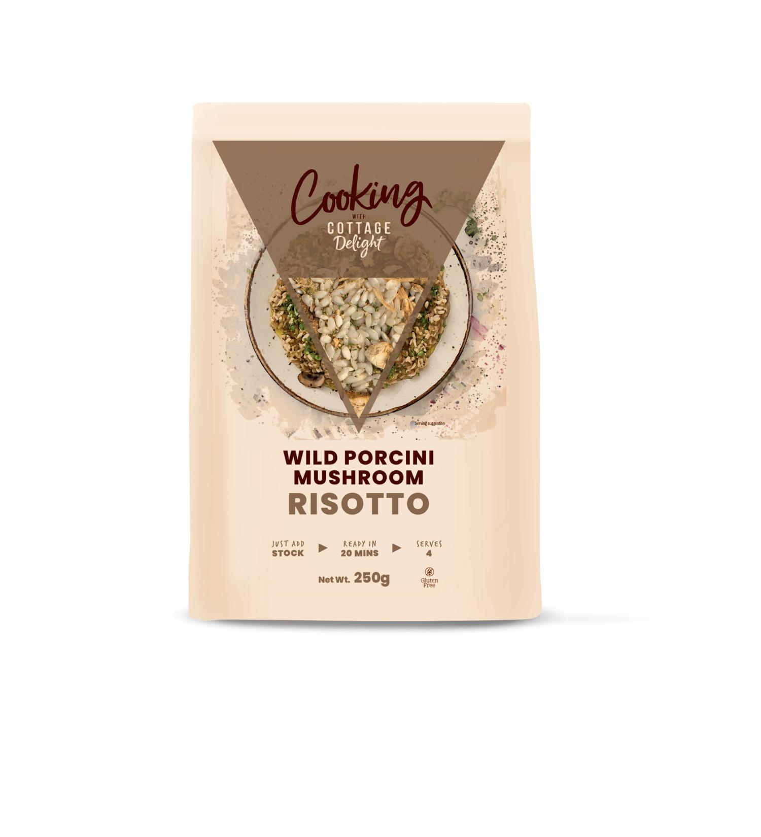 Cottage Delight - Wild Porcini Mushroom Risotto 250g Wild Porcini Mishroom Risotto - Buy Online on GoSupps.com