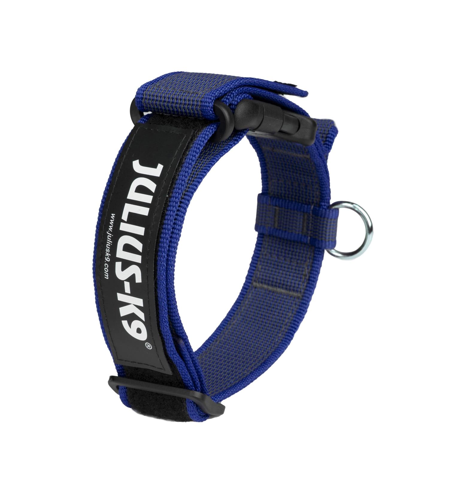Julius-K9 Adjustable Neck Band with Handle | Color & Gray 40mm (38-53cm) | Safe Closure & Logo - Shop Now! - Buy Online on GoSupps.com