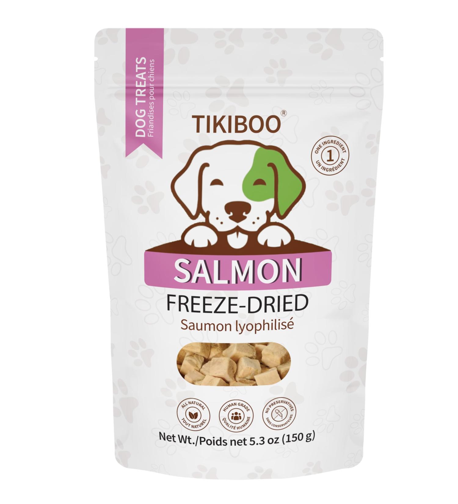 Freeze Dried Salmon Fish Dog Treat Trainer Topper All Natural Healthy 1 Ingredient 150 gram
