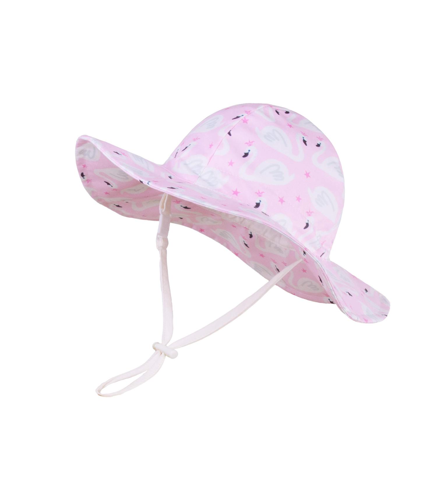 LANGZHEN Beach Sun Protection Hat for Baby Girls - Swans-Pale, 6-12 Months - Buy Online on GoSupps.com