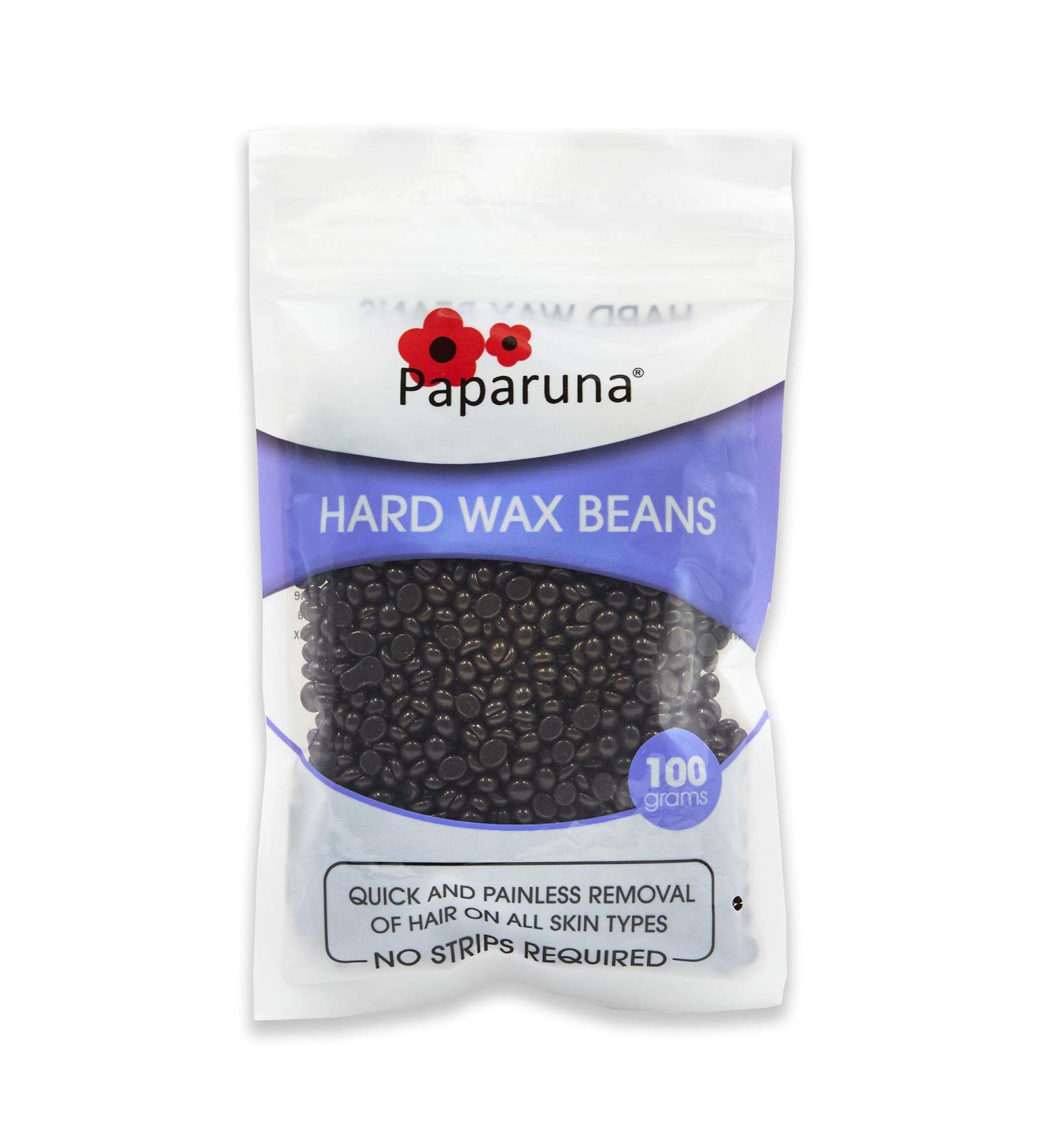 Hard Wax Beans Chocolate by Paparuna 100g Bag Wax Warmer Beads - for Hair Removal Bikini/Body/Leg/Back/Face/Chest/Facial/Eyebrow/Nose/Brazilian - Buy Online on GoSupps.com