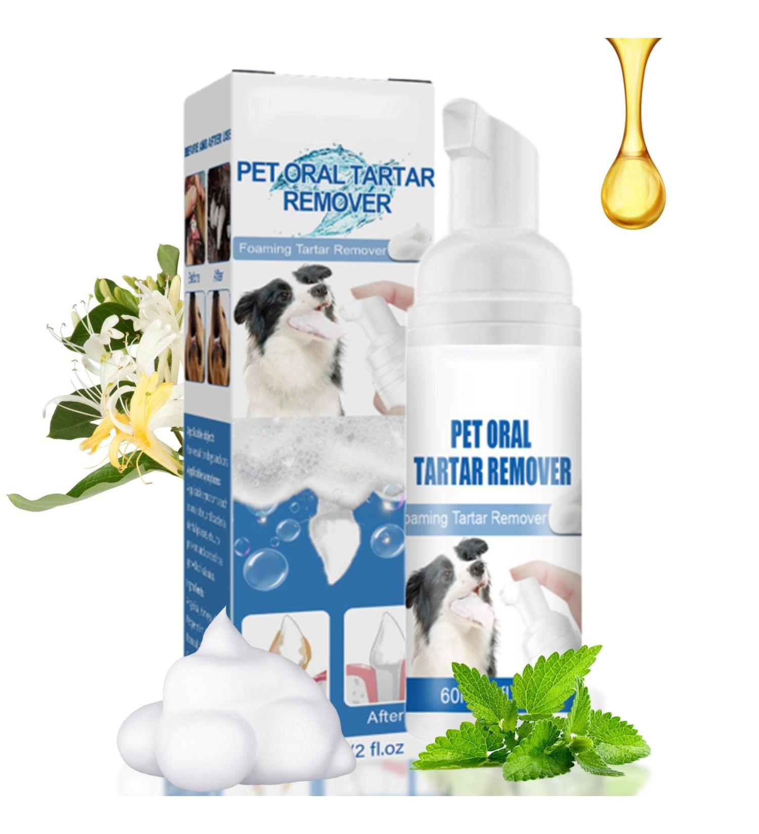 2 Pcs Dog Teeth Cleaning Foam - Natural Plaques Off & Tartar Remover for Dogs & Cats | Plaques & Tartar Remover for Pet Oral Care Supports Healthy Mouth for Dogs Promote Dental Health. Dobooo 2 Pcs One Size - Buy Online on GoSupps.com