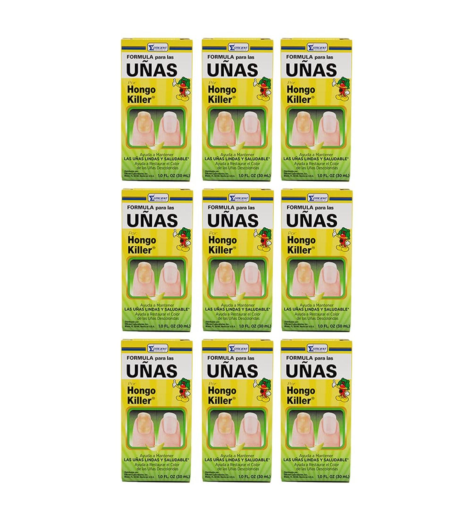 Hongo Killer Nail Formula 1 oz (Pack of 9) - Fast & Effective Fungal Treatment - Buy Online on GoSupps.com
