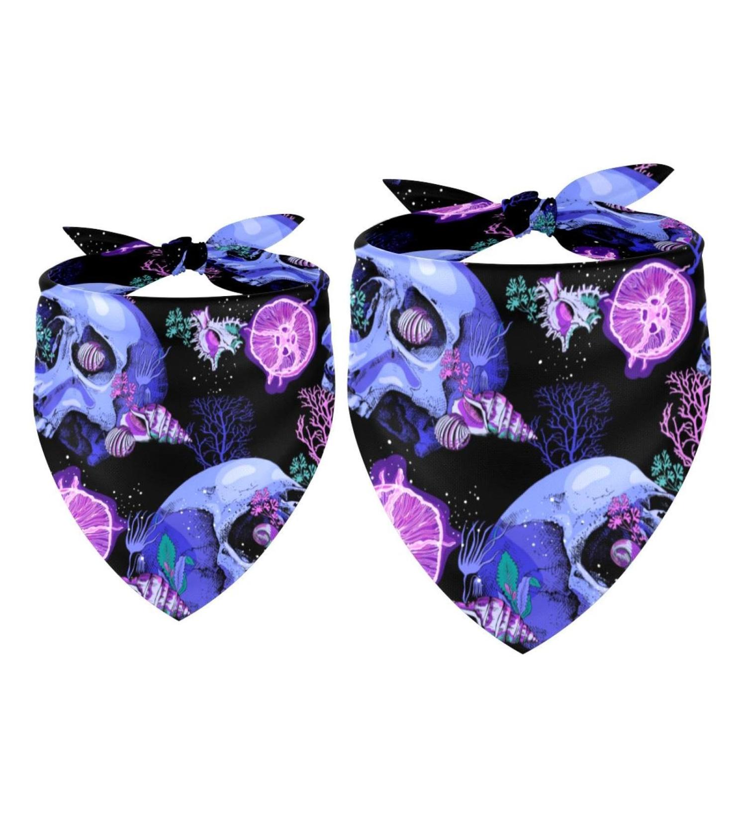 Buy Multi-Colored Triangular Dog & Cat Scarves | 2 Pieces for All Sizes - Shop Internationally! - Buy Online on GoSupps.com
