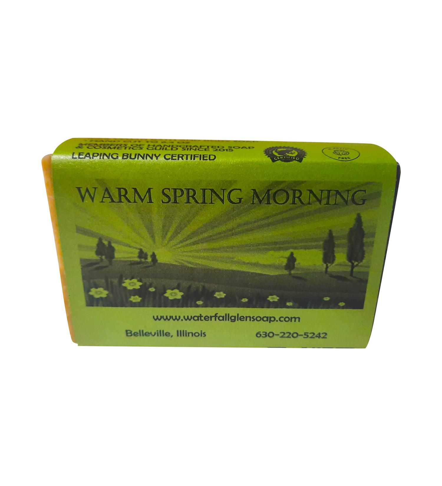 Warm Spring Morning Bath Soap | WFG Waterfall Glen Soap Co | Natural Vegan Rosemary & Mint Body Soap with Cocoa Butter - Buy Online on GoSupps.com