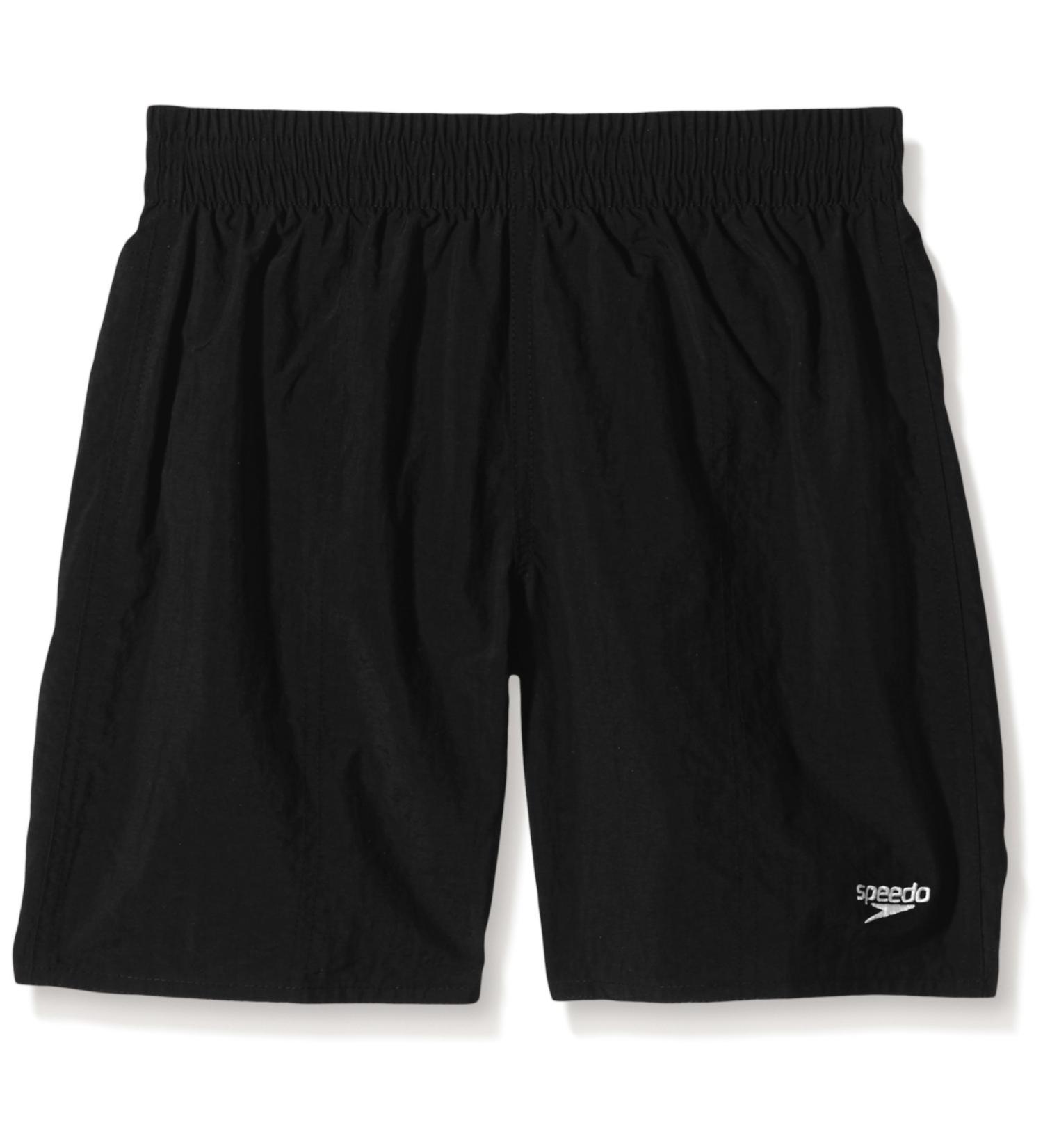 Speedo Boys Solid Leisure Watershorts L Black | Comfortable Swimwear for Boys | International Shipping Available - Buy Online on GoSupps.com