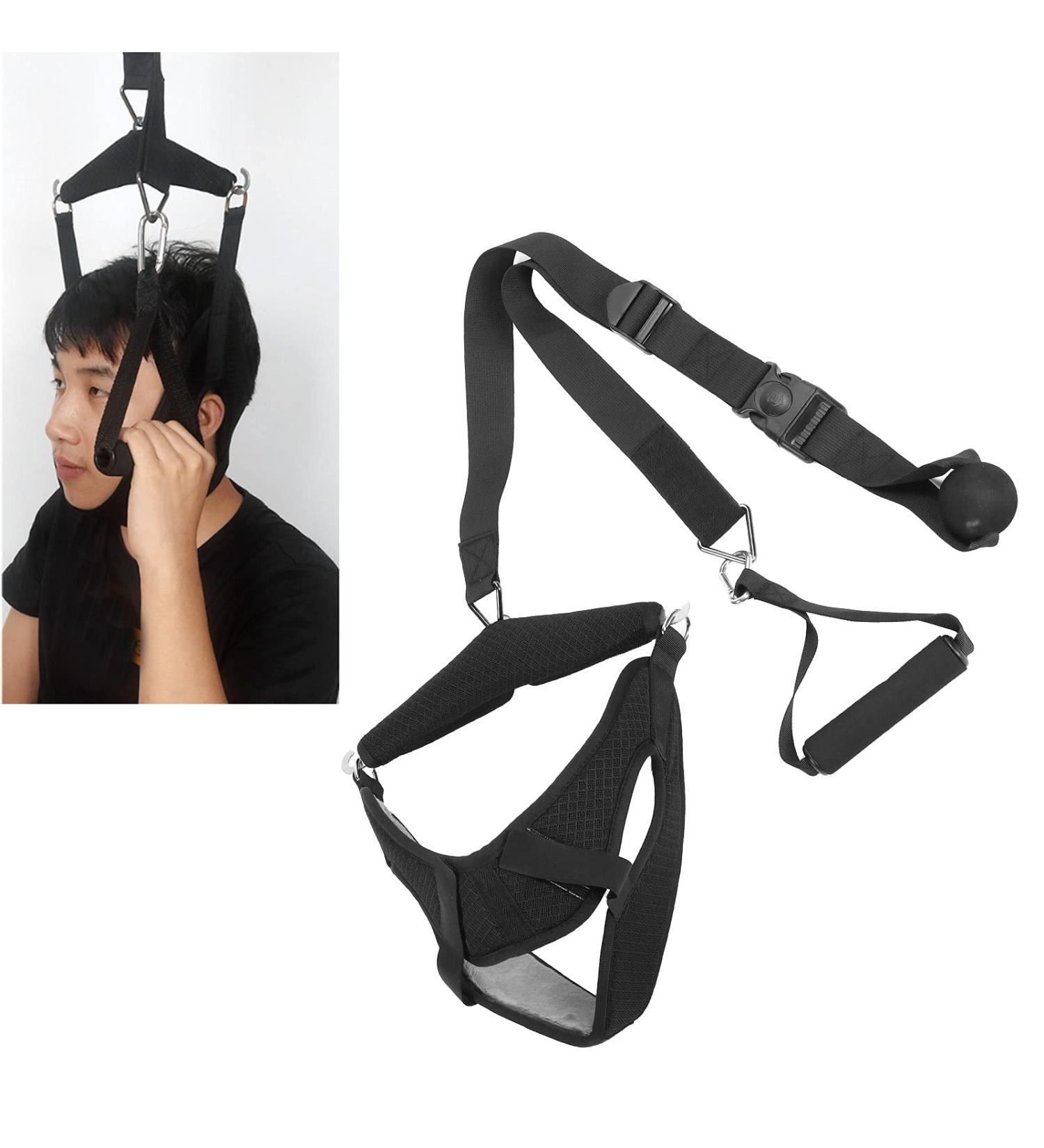 Professional Cervical Vertebrae Traction Device - Door-Mounted Neck Pain Relief Stretcher for Home Use - Buy Online on GoSupps.com
