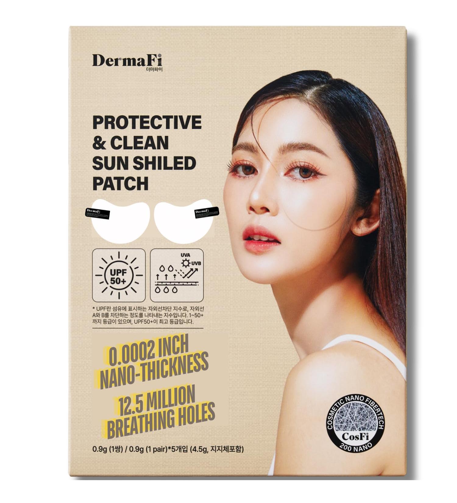 Buy DermiFi Protective & Clean Sun UV Shield Patch - Breathable Transparent Korean Beauty (1 Pair 5 Pack) - Nano-Thin Sun Protection - Buy Online on GoSupps.com