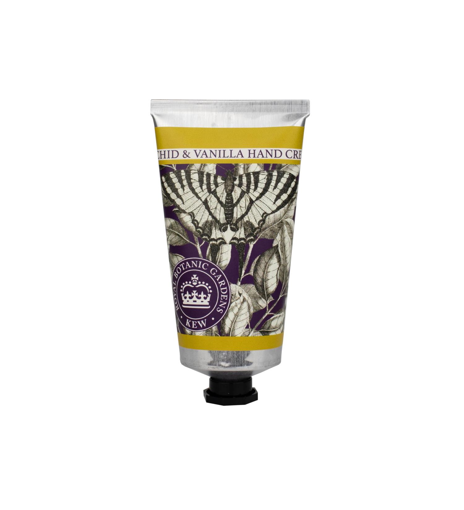 The English Soap Company Royal Botanical Gardens Kew Hand Cream Moisturising Hand Cream for Men and Women Orchid & Vanilla Scent 75ml - Buy Online on GoSupps.com