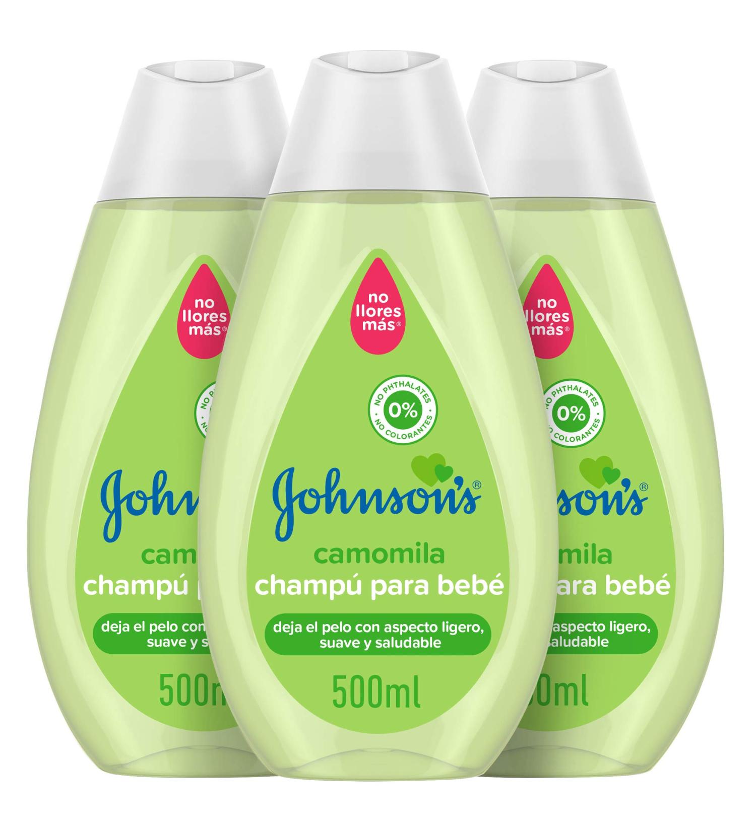 Johnson's Baby Shampoo - Chamomile 500ml (Pack of 3) | Gentle & Safe for Kids | International Shipping Available - Buy Online on GoSupps.com