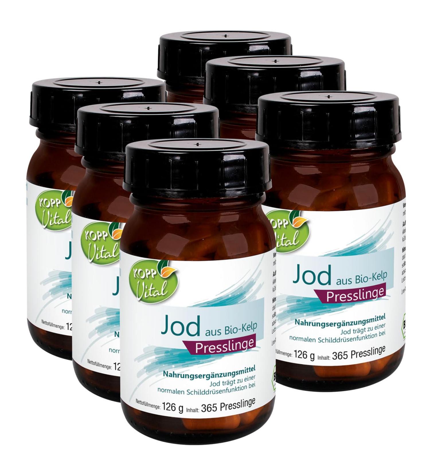 Buy Kopp Vital Iodine from Bio-Kelp Pressage | Organic Brown Algae 756g | Premium Bio-Certified Quality | International Shipping Available - Buy Online on GoSupps.com