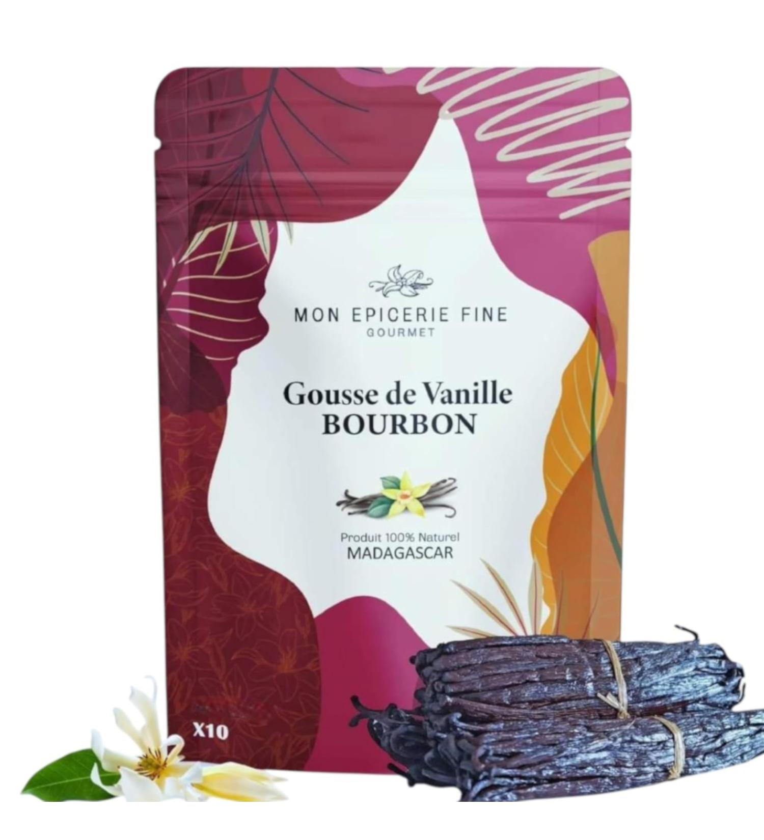 10 Vanilla BOURBON pods from Madagascar Gourmet Selection Fresh and Flexible Vanilla Bean Recyclable Zip Bag Made in Europe - Buy Online on GoSupps.com