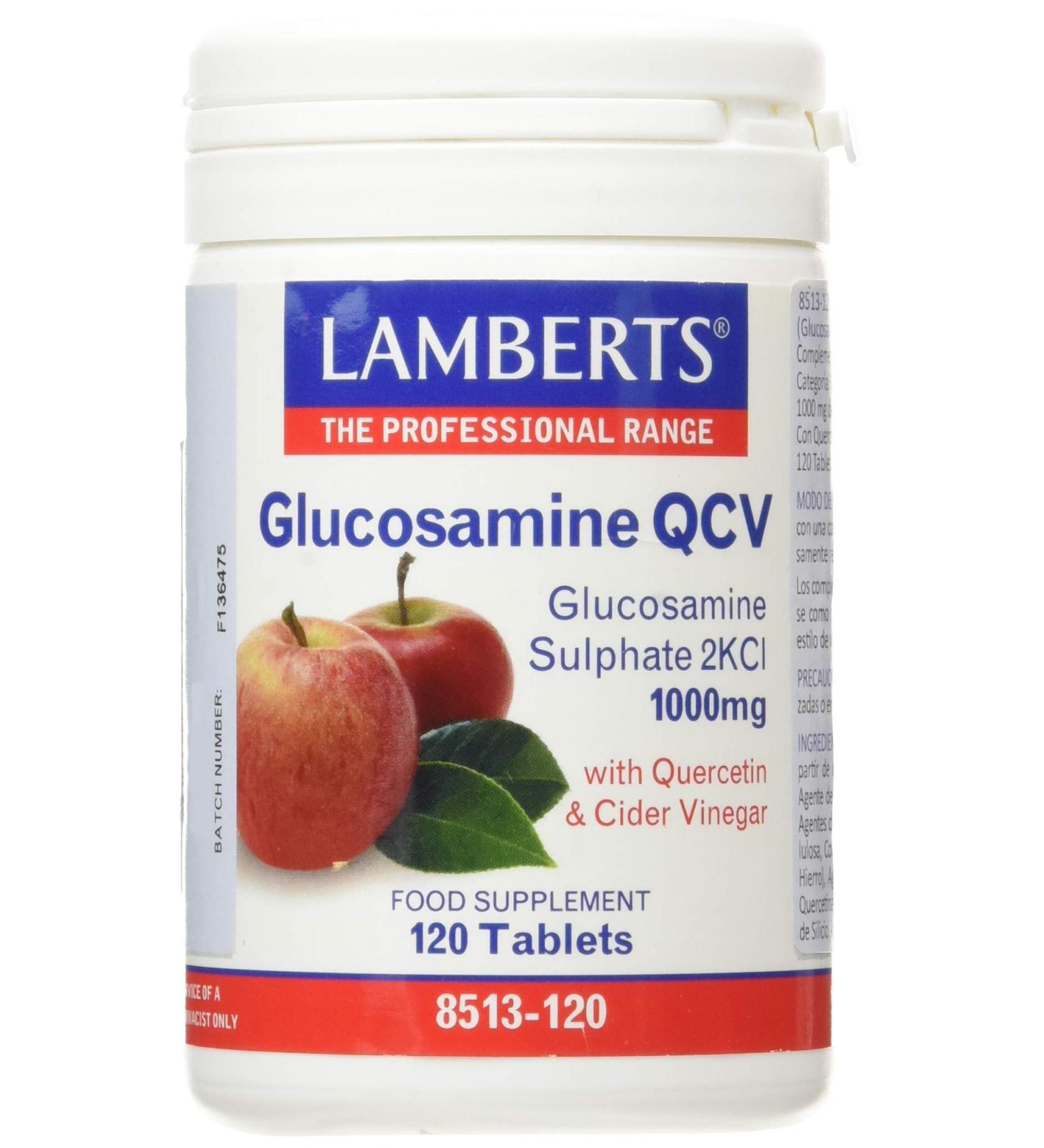 Lamberts Glucosamine QCV 120 Tabs - Joint Health Support Supplement - Buy Online on GoSupps.com