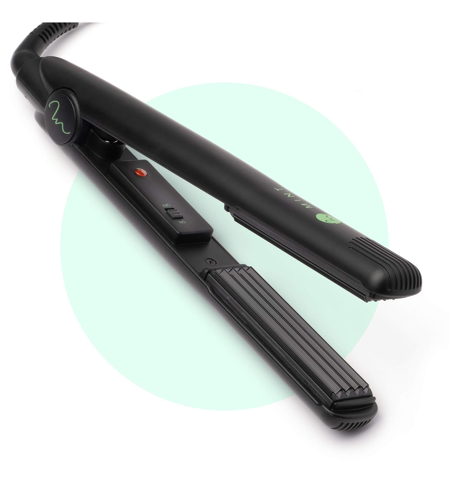 MINT Professional Series 1 Inch Hair Crimper Iron | Deeper Ceramic Plates for Fast Crimps - Maximum Volume and Root Lift - Dual-Voltage Travel-Ready - Buy Online on GoSupps.com