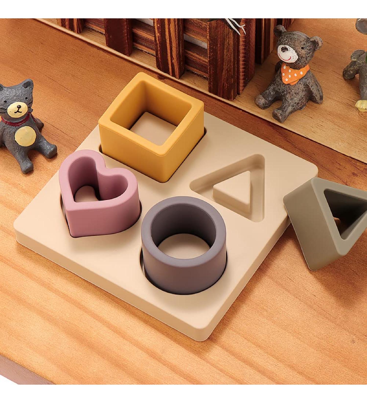 YOKOS Baby - Yellow Silicone Teething Puzzle Toy for Babies - Buy Online on GoSupps.com