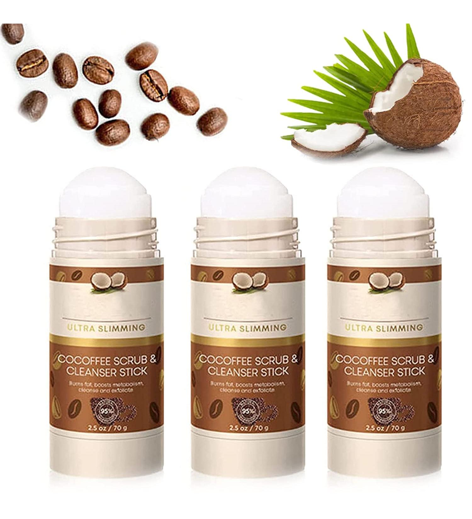 2 in 1 Coconut Coffee Cleansing Stick - Cellulite Cleansing Stick - Say Goodbye to Dimpled Skin - Buy Online on GoSupps.com