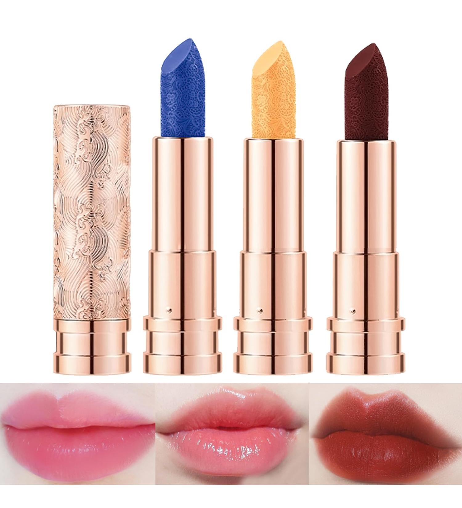 Buy 3 Colors Magic Lipstick Set Color Changing & Matte Long Lasting & Waterproof 24-Hour Original Labiales Magicos International Shipping Available - Buy Online on GoSupps.com