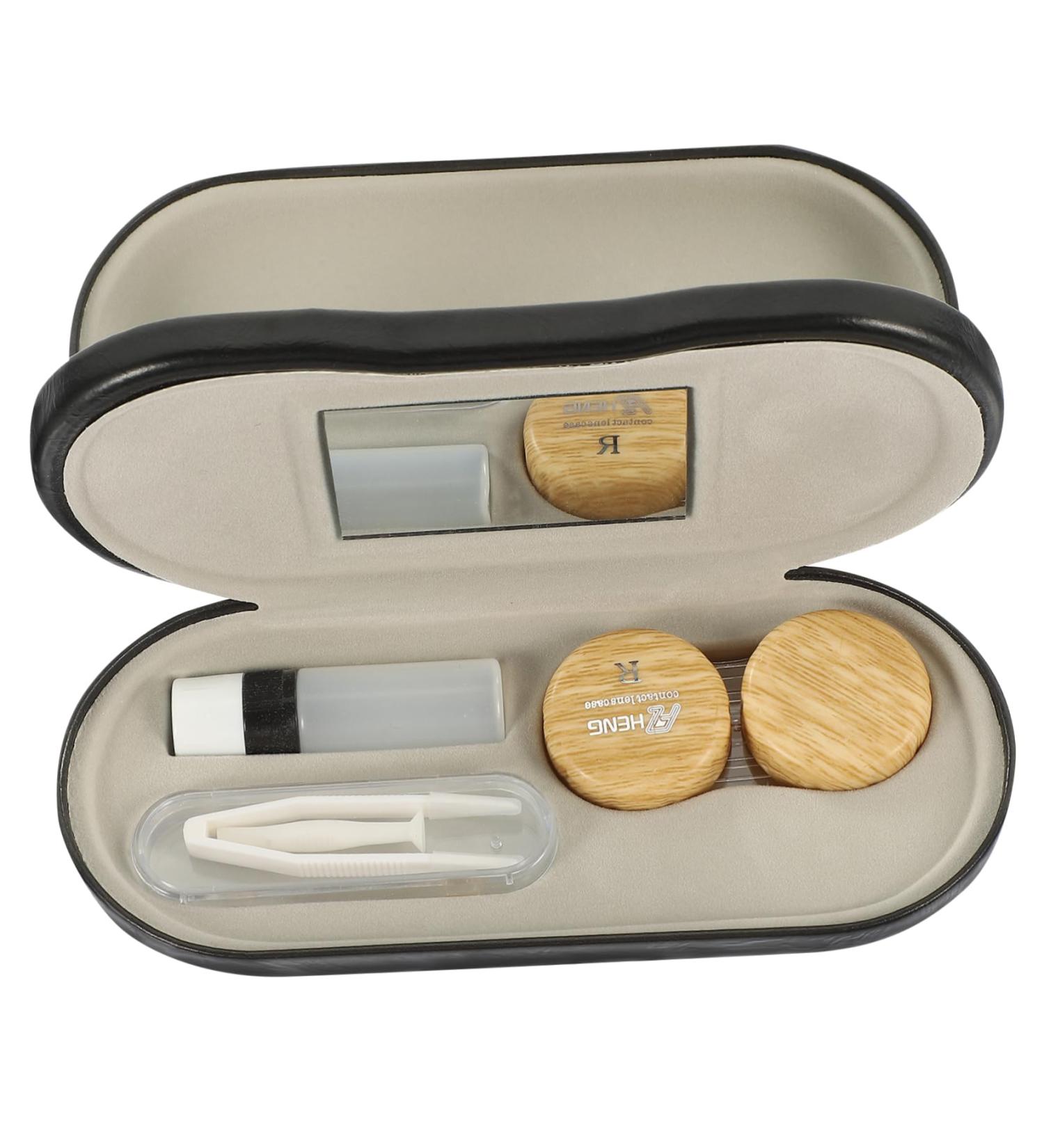 Buy Partykindom Portable Glasses Case - Dual Purpose Travel Protection Kit for Sunglasses & More | Collapsible & Compact - 15.8x7.4cm - Buy Online on GoSupps.com