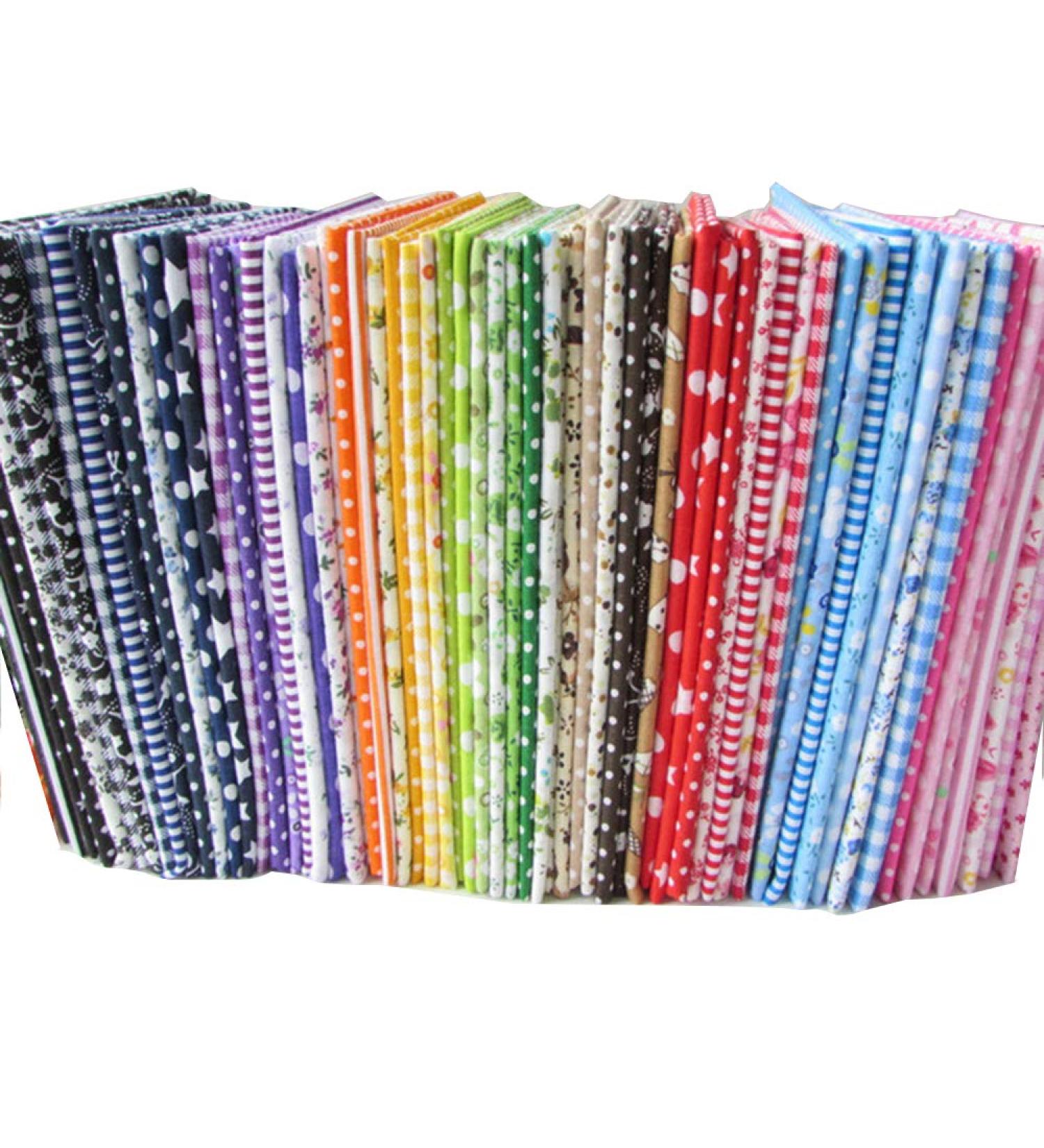 56pcs 9.8 x 9.8 No Repeat Printed Floral Cotton Fabric Squares for DIY Sewing and Quilting - Buy Online on GoSupps.com