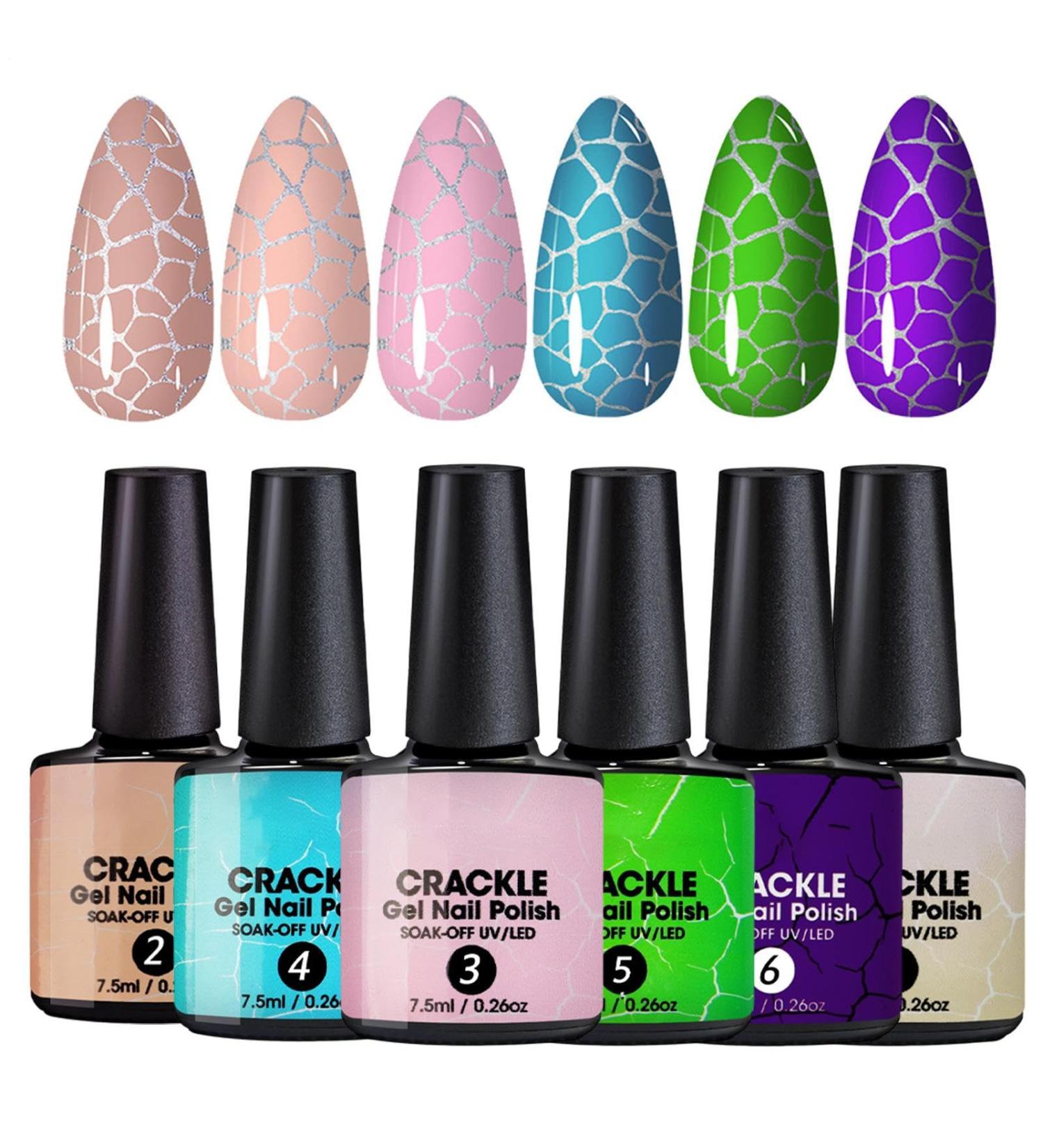 Crackle UV LED Lamp for Girls Crackle Base and Top GelGel For Women And Girls - Buy Online on GoSupps.com