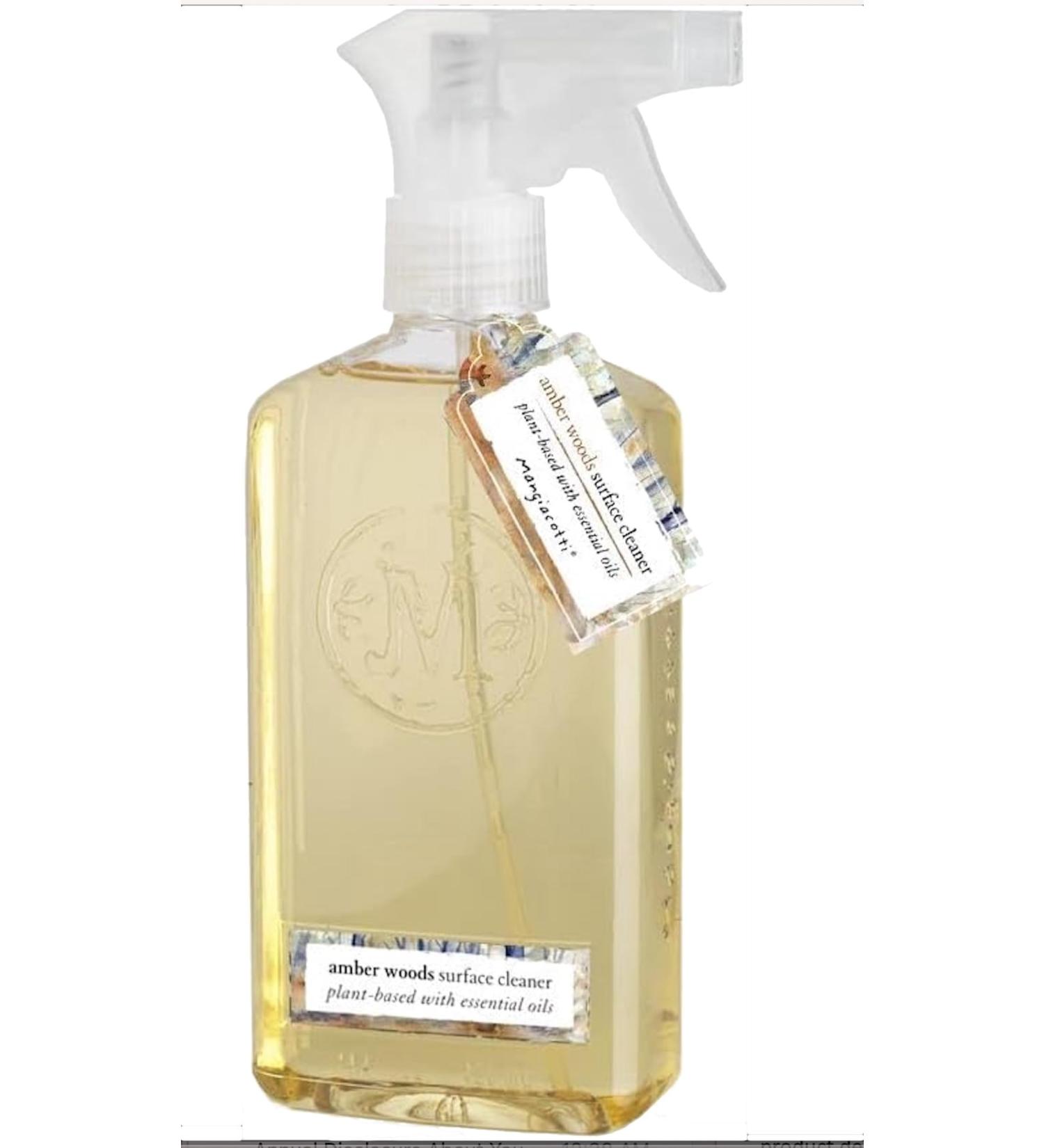Natural Plant-Based Surface Cleaner - Concentrated 14-Ounce Household Cleanser in Amber Woods - Eco-Friendly & Effective - Buy Online on GoSupps.com