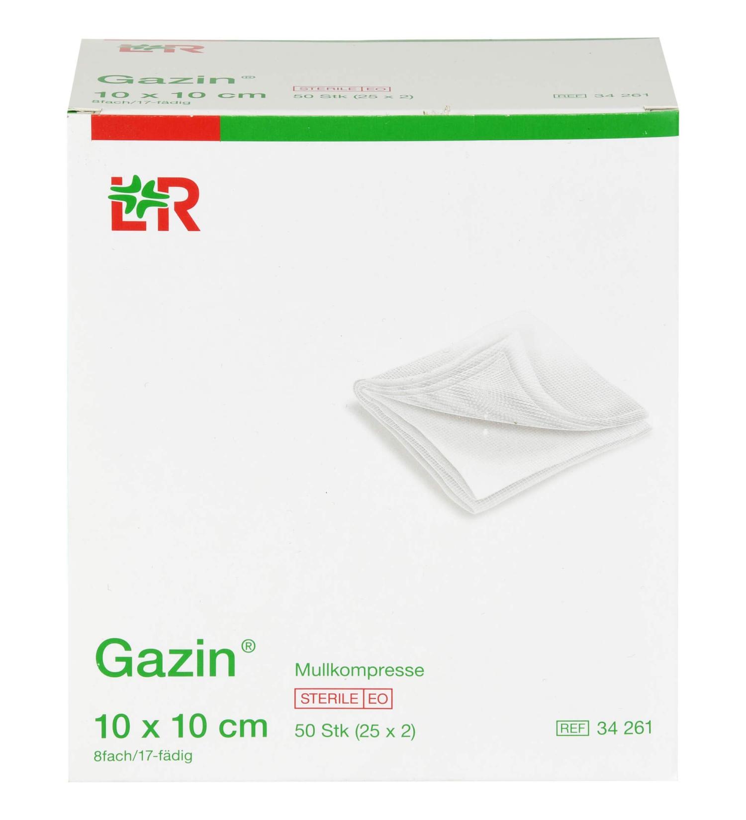 GAZIN Sterile 8-Ply Gauze Comp 10x10 cm - Pack of 50 | International Shipping Available - Buy Online on GoSupps.com