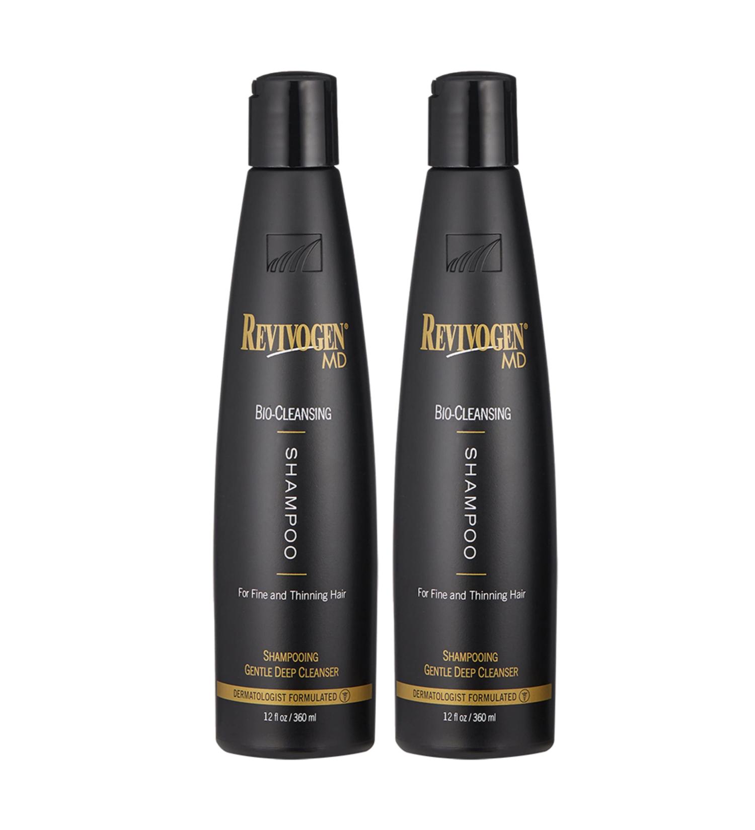 Revivogen MD Bio-Cleansing Shampoo - DHT Blocker for Thinning Hair 12oz 2pk Soothes Scalp Hair Loss Shampoo for Men & Women - Buy Online on GoSupps.com