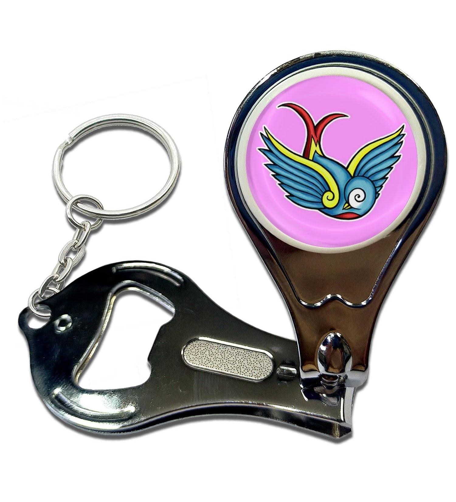 BadgeBeast.co.uk Swallow - Key Ring Bottle Opener and Nail Clipper - Buy Online on GoSupps.com