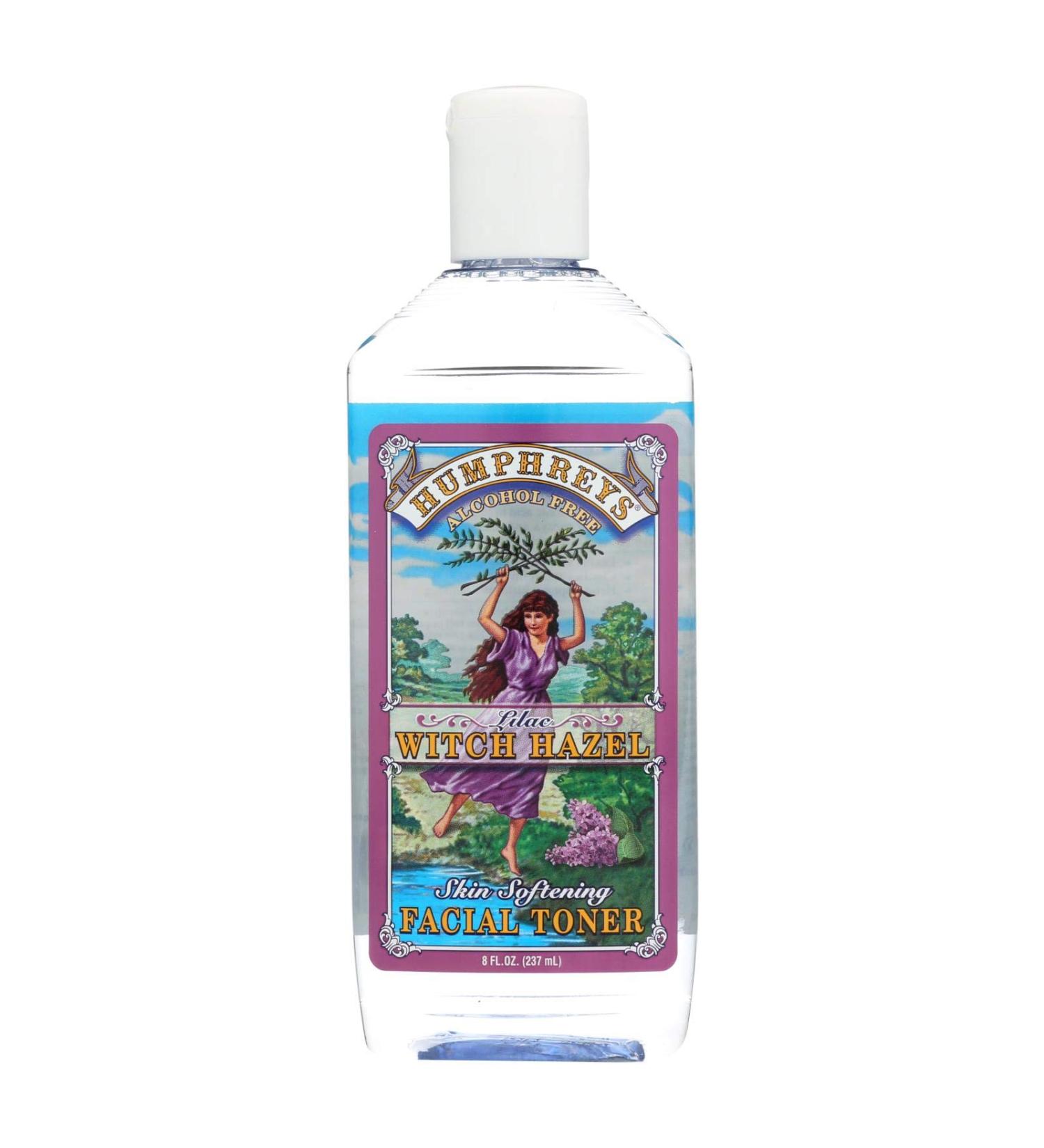 Humphrey's Skin Softening Facial Toner Lilac Witch Hazel Alcohol Free 8 fl oz (237 ml)