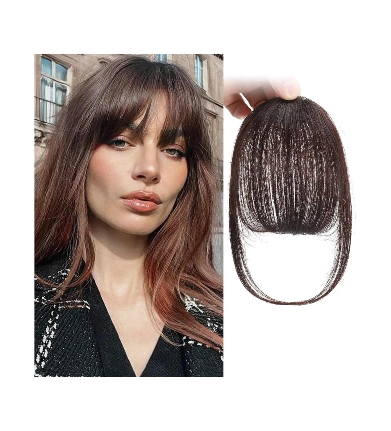 Bangs Hair Clip Fake Invisible Synthetic Air Bangs Hair Clip-In Extension Front Fringes Hair Pieces Air Bangs Fiber Good Hair Styling Accessorie Bangs Clip in Hair(Color:K18-2M33) 6inches K18-2M33 - Buy Online on GoSupps.com